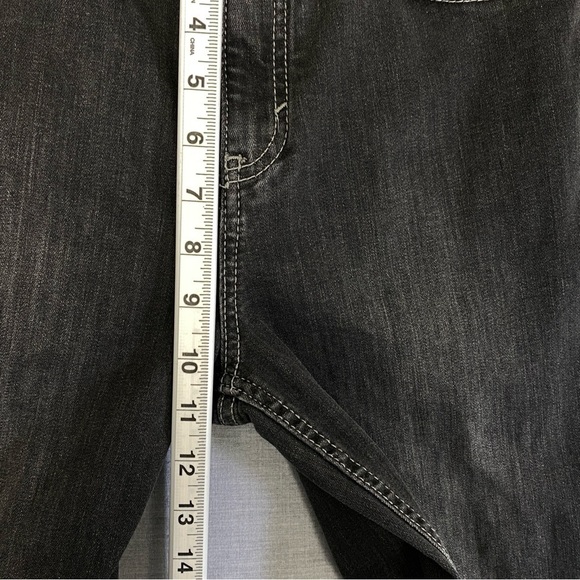 Denver Hayes Classic Jeans Mens 30W Black Denim Straight Leg Factory Fade - Picture 9 of 11